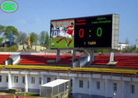 Het Stadion LEIDENE van het voetbalscorebord Vertoningen P6 Openlucht met Nationstar-leiden