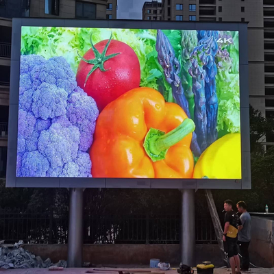 Kolom Opgezette LEIDENE van P10 HD Videomuur 960X960MM Openlucht LEIDENE van het Ijzerkabinet Vertoning