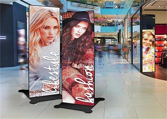 Floor Standing LED Retail Poster Display Panel Full Color P3 Epistar Chip