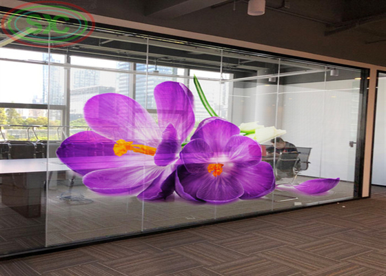 Waterdicht zichtbaar binnenshuis G3.91-7.82 doorzichtig LED-display LED-wand LED-billboard