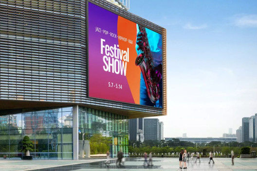 COB P1.25 LED Gegoten Aluminium Grote Digitale Billboard Reclame Standaard Waterdichte Kast