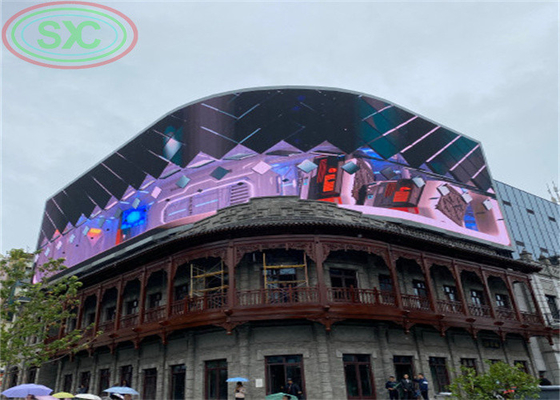 P2.5 P2.6 P3.91 Flexible Film Group 3D Advertising Screen LED Display Board IJzeren kast/Staalkast
