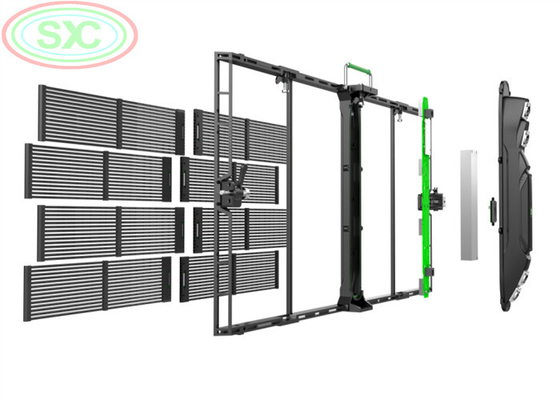Rijmethode Doorzichtig LED-scherm met gemiddeld geen storing van 1000 uur