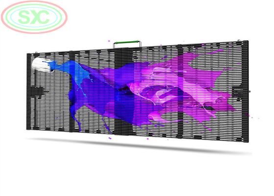 Transparante scherm HD HQ 1R1G1B 4.81mm LED-scherm Digitaal signage-beugel
