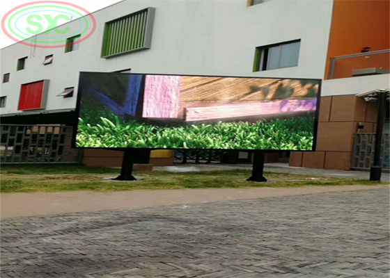 Volledige kleuren openluchtp 10 LEIDENE vertoning met kolommen voor reclame