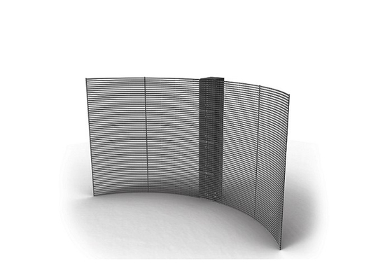 Duidelijke doorzichtige led video muur P3.91 Indoor Led Mesh Curtain Signage Displays Led Screen