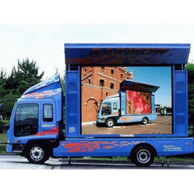 Mobiele en auto P6 led-scherm Video-scherm gemonteerd IP65 1920Hz resolutie binnenshuis full color led-scherm