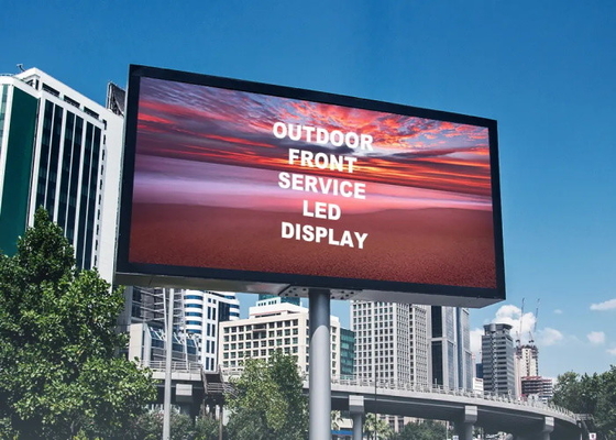 Buiten vaste installatie Full Color P10 LED Advertising Billboard met 10000dots/sqm Pixel Density