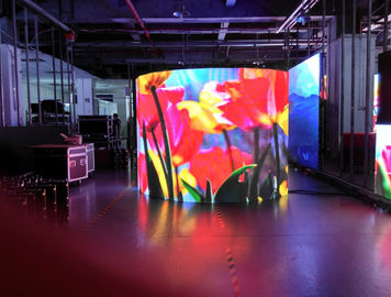 Indoor P4 RGB LED Display Pixel Density 62500, SMD flexibel led scherm 3G WIFI indoor full color led display
