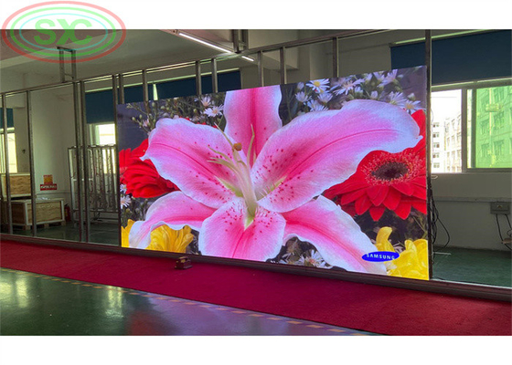Full Color RGBLED Die-Casting Aluminium Screen High Refresh Rate 500*1000MM