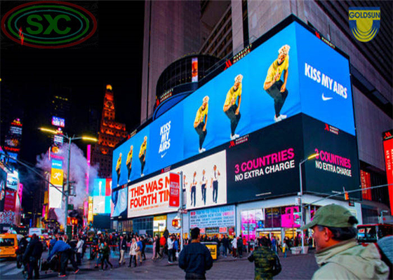 P6 Buiten LED-borden Reclame LED-billboards Volkleurig Digitaal Hoge helderheid