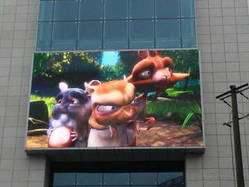 Waterdicht P10 Outdoor Full Color Advertising Led Video Display 5000 cd / m2 Helderheid