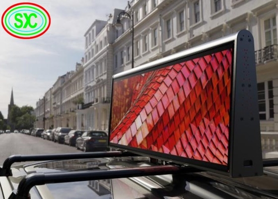 Outdoor Full Color Double Side Taxi P5 Advertentie LED Display Auto Dakbord Waterdicht