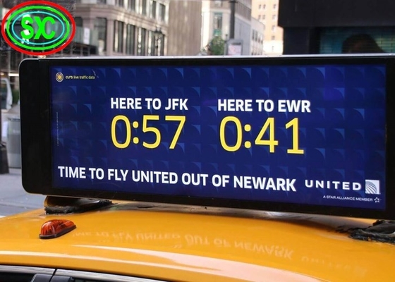 buiten full color p5 auto led sign display led video display met aluminium kast