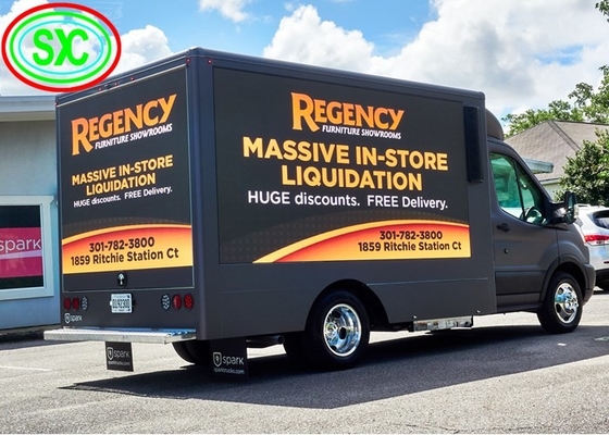 1R1G1B P10 Mobiele vrachtwagen Led Display Outdoor Full Color Advertising Trailer Sign