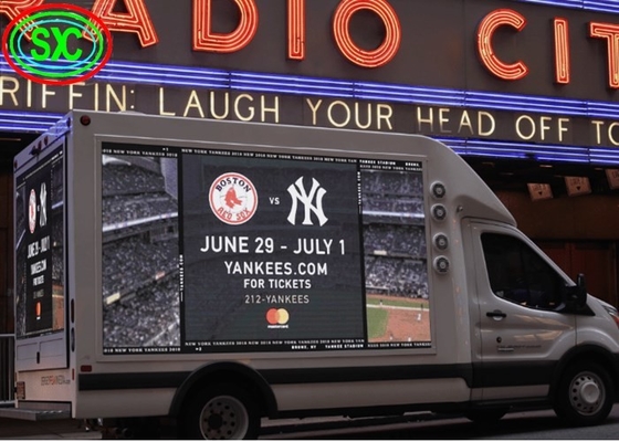 1R1G1B P10 Mobiele vrachtwagen Led Display Outdoor Full Color Advertising Trailer Sign
