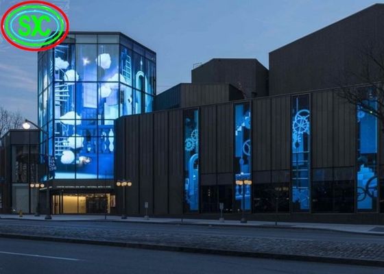 Venster Volledige Kleur Transparante LED Display Flexibel Wifi USB P3.91-7.82 outdoor transparant led scherm