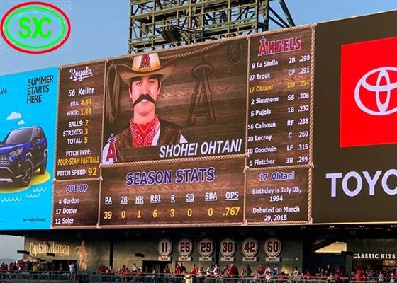 P10 SMD LED-stadionbeeldscherm IP65 waterdicht 5000 cd/m2 Helderheid