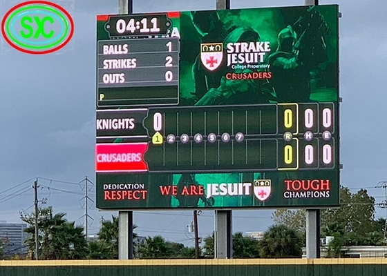 Verhuur van gegoten aluminium Wide-Angle Stadium Screen LED Display P10 IP65 Waterdicht HD Iron Case