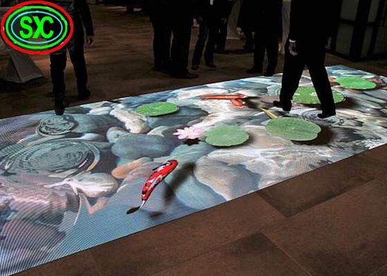 Draagbaar 4,81 mm LED Dansvloerpaneel SMD3535 Full Color Videowand