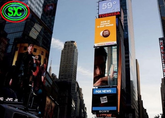 Buiten waterdichte SMD P6 reclame-LED-schermen met volle kleur en hoge helderheid