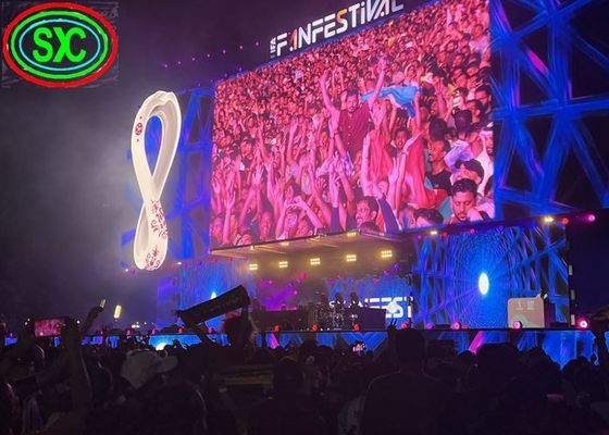 COB P2.5 Opgehangen LED-scherm Die-Cast Aluminium Kast 40000 Punten/Vierkante Meter