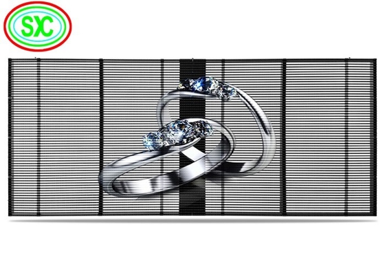 China Indoor P3.9-7.8 Full Color Transparent Led Display Screen Smd gebogen