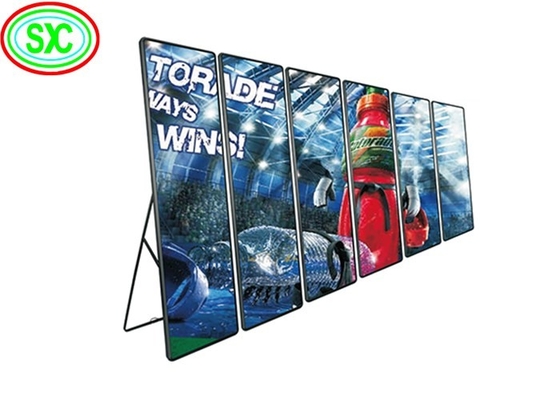 960*320 Module Resolution LED Poster Display aangedreven door SMD2121 Led Chips en 1R1G1B Kleur Configuratie