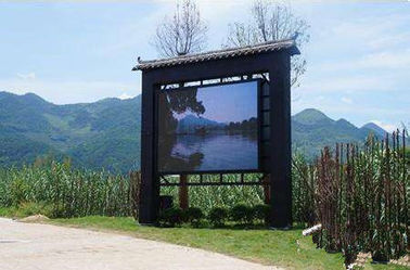 Buiten waterdicht P10 Full Color LED Display Scherm Reclamebord Met Kolom