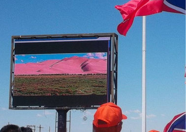Hoge resolutie P4 Full Color LED Outdoor Advertising Screen Solid/Die-Cast Aluminium Cabinet IP65 1/16 Scanning Gecertificeerd SAA