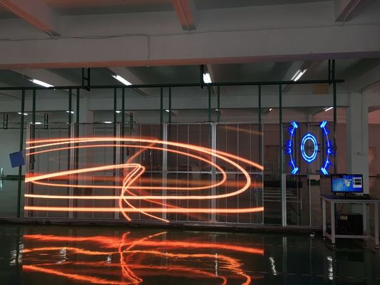 P3.91 Glasdoorzichtig LED-display Hoog lichtvermogen Voor vensterdisplay Glasled-display