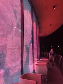 P2.5doorzichtig glas scherm volkleurig, 3G WIFI transparante videomuur Helderheid 6000