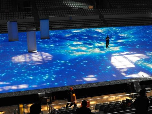 P4.81mm Full Color LED Dansvloer 500x500mm IP65 Waterdicht 3 Jaar Garantie