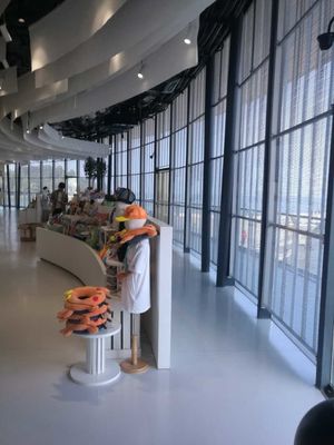 HD Full Color Video Advertising Led-scherm G3.91-7.82 Indoor Window Glass Transparant Led-display