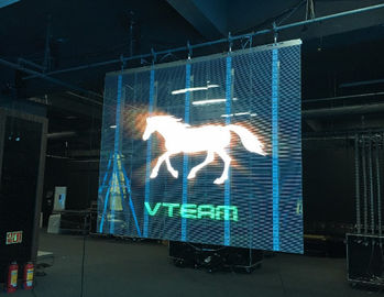 Slim P1.25 Doorzichtig Glas Led Display, Led Mesh Screen Pixel Dichtheid 25600pixels / Sqm