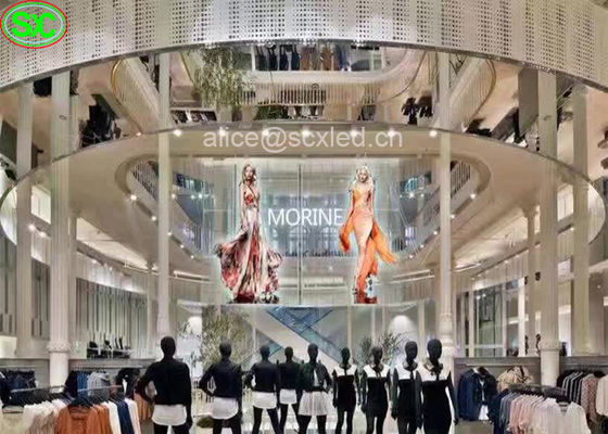 p6.25 het zachte Transparante Flexibele Geleide Scherm, SMD-het Systeem van de het Schermnova van de Glasmuur