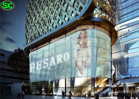 P10.42 het Transparante Glas Geleide Scherm voor Venster met WIFI-Systeem, 800w-Macht