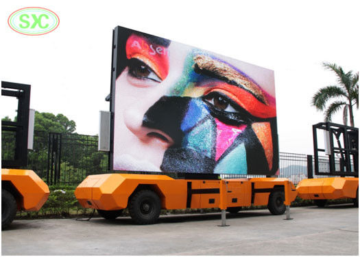 Verhuur van mobiele vrachtwagen LED-display P6 Full Color High Resolution SMD CE-goedkeuringsvrachtwagen led-display