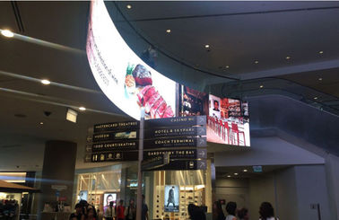 P4 Soft Hd Flexible Advertising LED-schermen Pixeldichtheid 62500 punten / m2 RGB-advertentie led-scherm advertentie led-scherm
