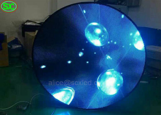 Binnenp 4 ronde scherpe Video die de LEIDENE Schermen met Ce UL MBI5124 IC adverteren