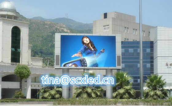 Buiten P10 LED Display 10 mm Pixel Pitch 5000cd/m2 Helderheid