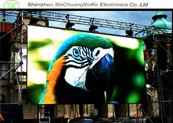 Goede prijs Van het lichtgewicht Openlucht Volledige Kleuren LEIDENE Hoogte 8mm Vertonings leidde Waterdichte PH8 Pixel openlucht reclame het vertoningsscherm online