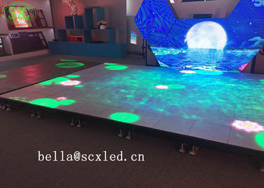 Indoor SMD3535 Geluid Actieve DJ LED Disco Dance Floor Warm White Beam Panels