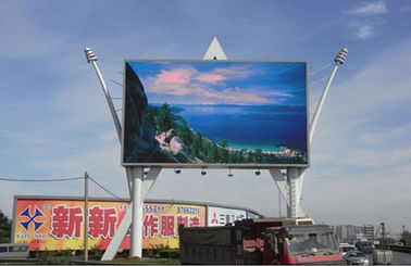 Grote waterdichte P8 Outdoor Advertising LED billboards voor winkelcentrum / High Way