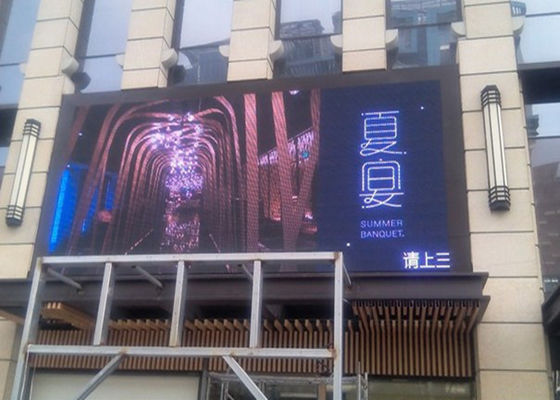 P10 Buiten LED Display 10mm Pixel Pitch IP65 waterdicht