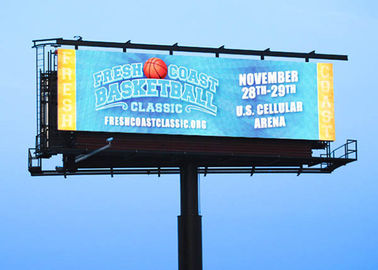 Grote outdoor full-color dubbelzijdige P10 reclame LED billboard panelen met stalen structuur