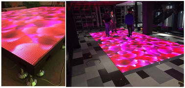 Indoor P6.25 LED dansvloer voor dj nachtclub, 1/5 scan dichtheid WIFI controle led dansvloer