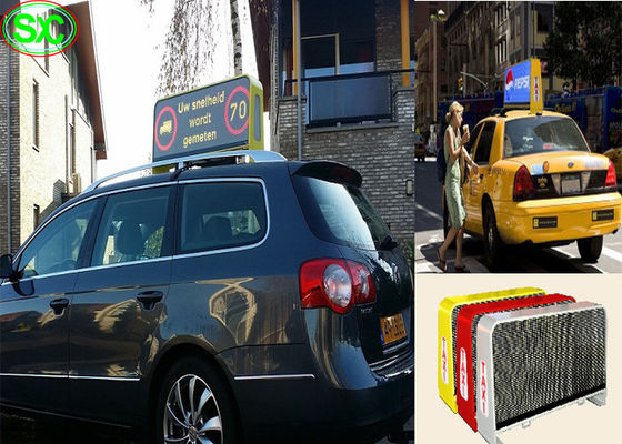 3G WIFI-Auto van de LEIDENE het Scherm Tekenvertoning IP65, verfrist hoog LEIDEN bewegend teken P5 12V