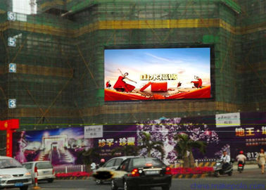 Grote buitenplaat 5000 cd / m2 Helderheid Full Color P10 LED-advertentiepaneel