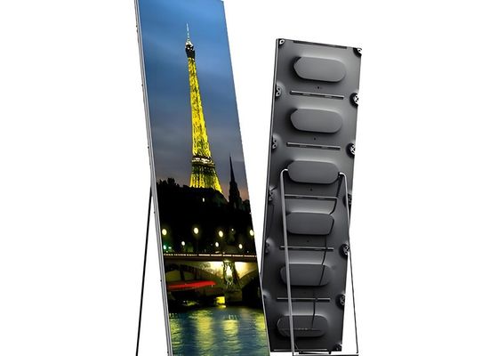 Indoor LED Full Color Poster Screen Verhuur HD Staande vitrine Spiegelscherm